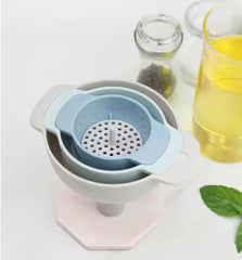 Plastic Oil Water Spices  Filter Funnel Strainer Funnels