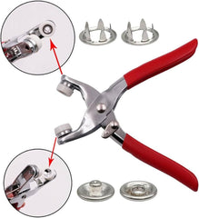 Hand pressure pliers tool swing button set